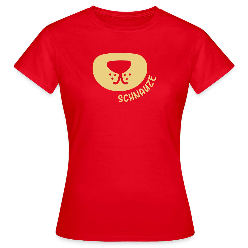 Schnauze - Frauen Premium T-Shirt - Rot