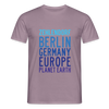 Zehlendorf Planet Earth - Männer Premium T-Shirt - Lilagrau