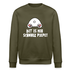Dit is mir Schnurz Piepe - Unisex Bio Sweatshirt