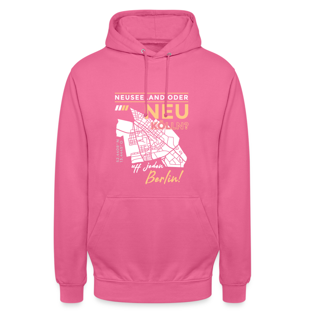 Neuseeland oder Neukölln - Unisex Hoodie - Pink