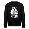 Pass ma uff Keule -Unisex Bio Sweatshirt - Schwarz