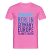 Spandau Planet Earth - Männer Premium T-Shirt - Pink