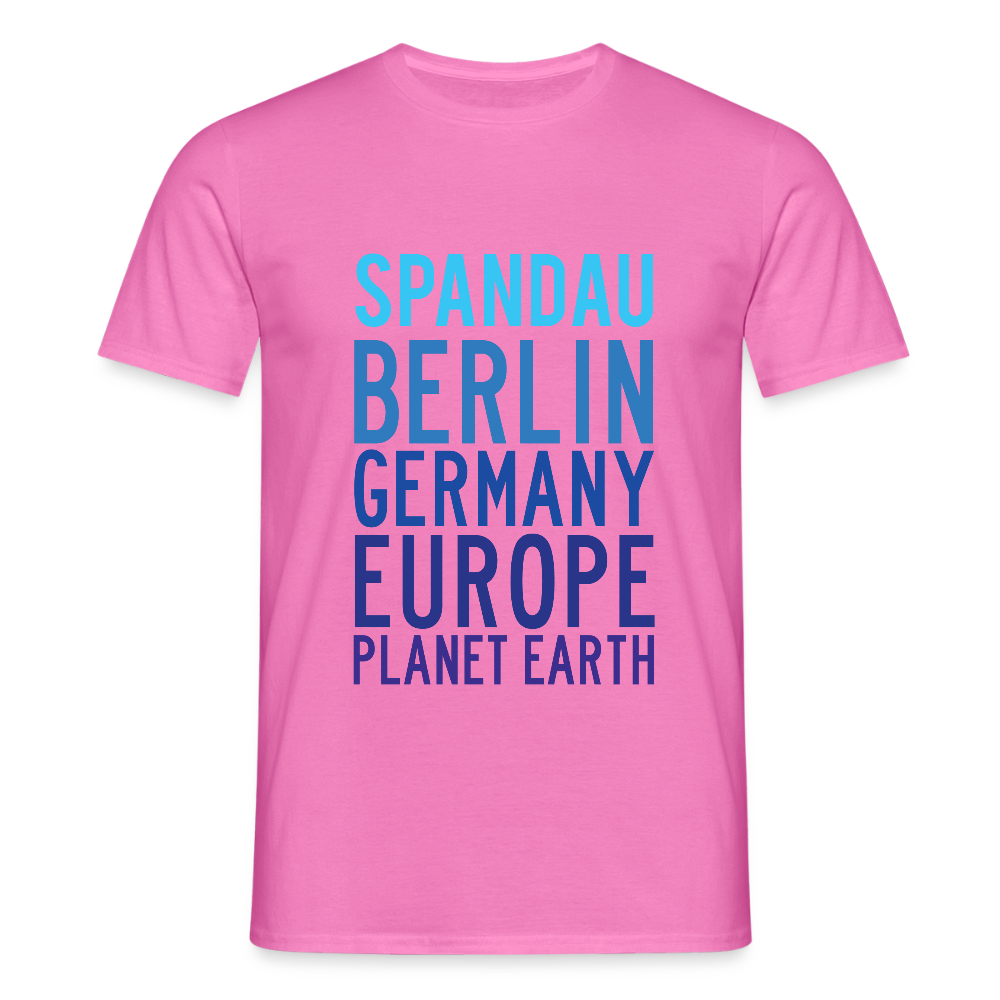 Spandau Planet Earth - Männer Premium T-Shirt - Pink