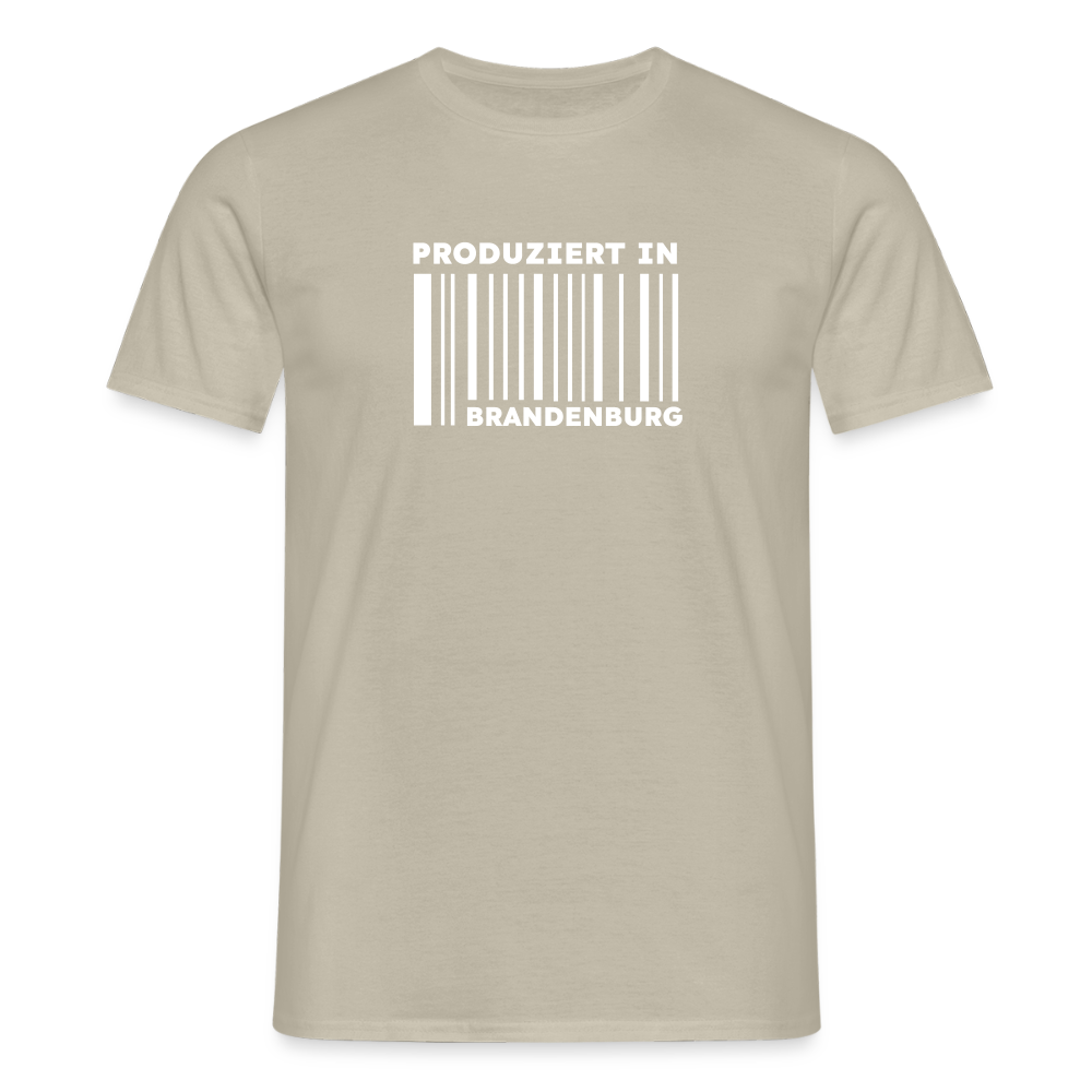 PRODUZIERT IN BRANDENBURG - Männer Premium T-Shirt - Sandbeige