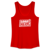 Sorry, ick bin spät. Hatte keen Bock. - Frauen Bio Tank Top - Rot