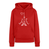 Eiffelturm in Berlin Bonjour - Frauen Premium Hoodie - Rot