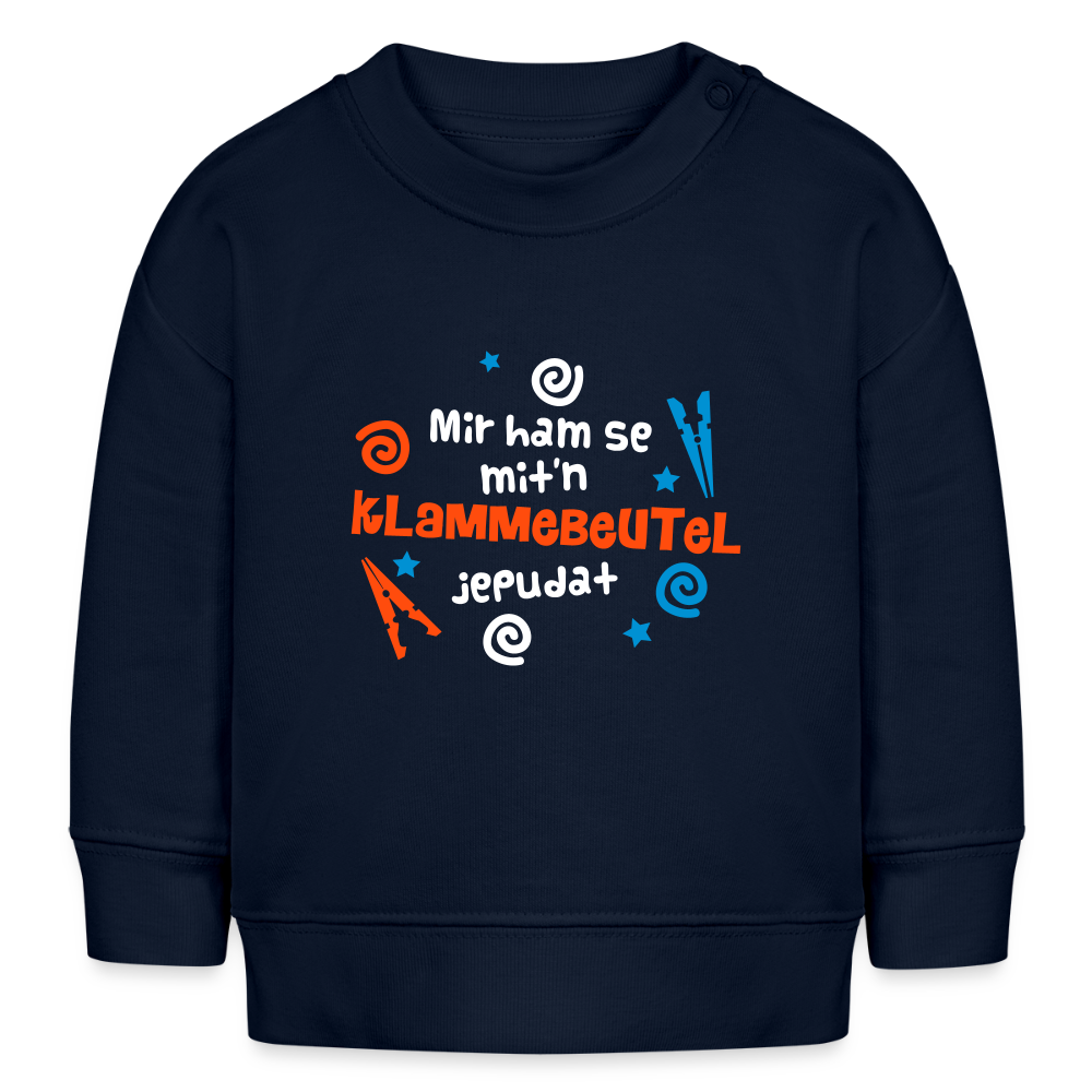 Mit'n Klammabeutel jepudat - Baby Bio Pullover - Navy