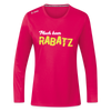 Mach keen Rabatz - Frauen Sport Langarmshirt - dunkles Pink