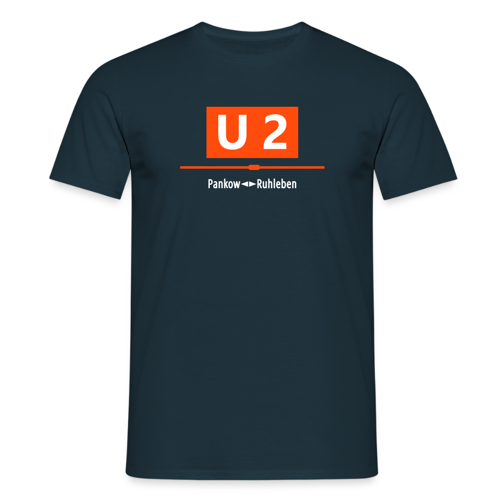 U2 Berlin - Männer Premium T-Shirt - Navy