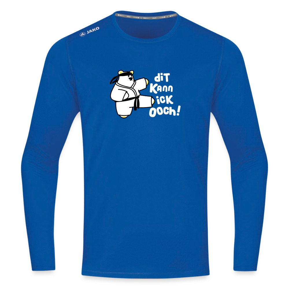 Dit kann ick ooch! - Männer Sport Langamshirt - Royalblau