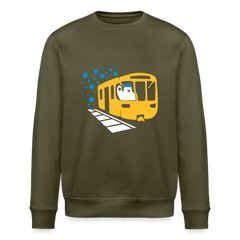 Bär in U-Bahn Kommt - Unisex Bio Sweatshirt