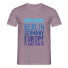 Köpenick Planet Earth - Männer Premium T-Shirt - Lilagrau