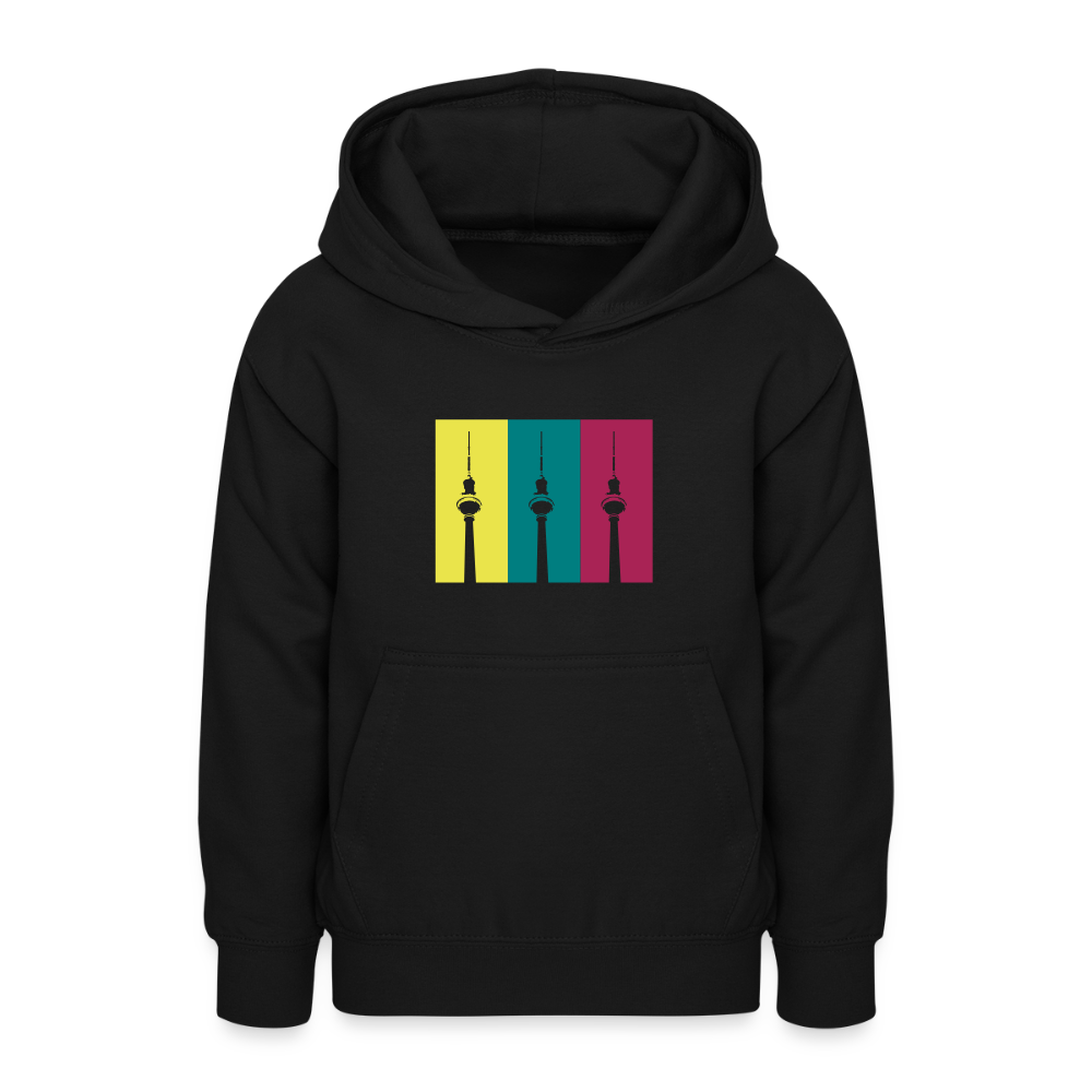 Berlin Retro - Teenager Hoodie - Schwarz