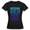 Wedding Planet Earth - Frauen Premium T-Shirt - Schwarz