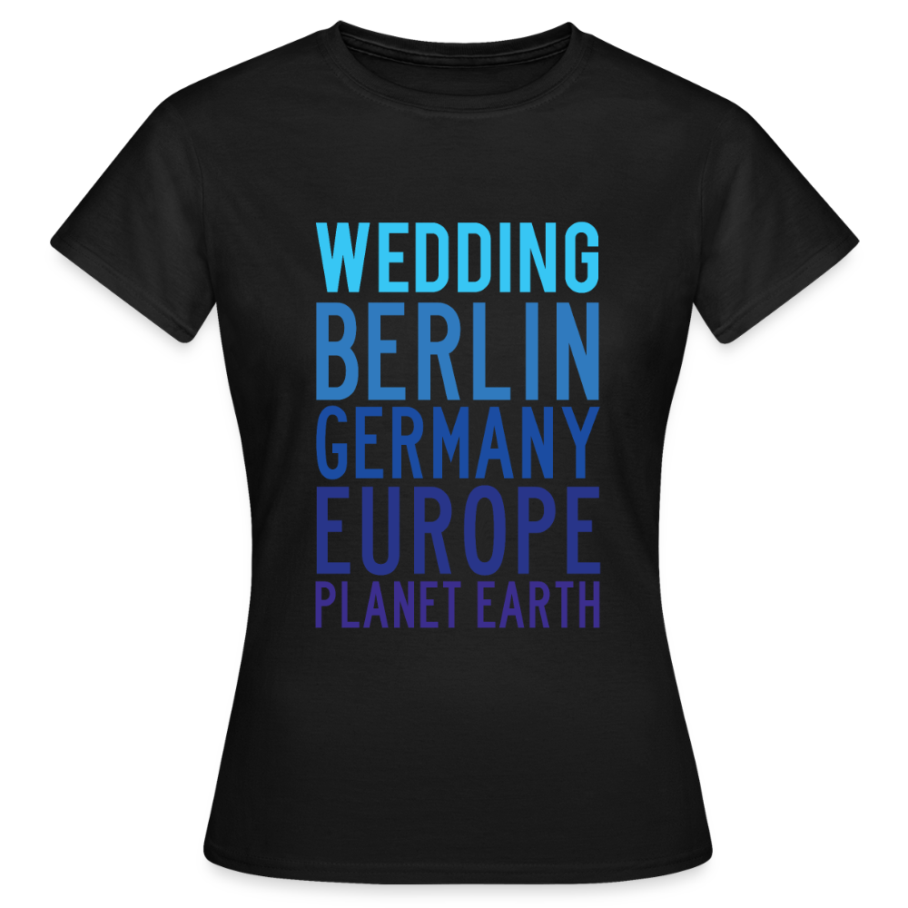 Wedding Planet Earth - Frauen Premium T-Shirt - Schwarz