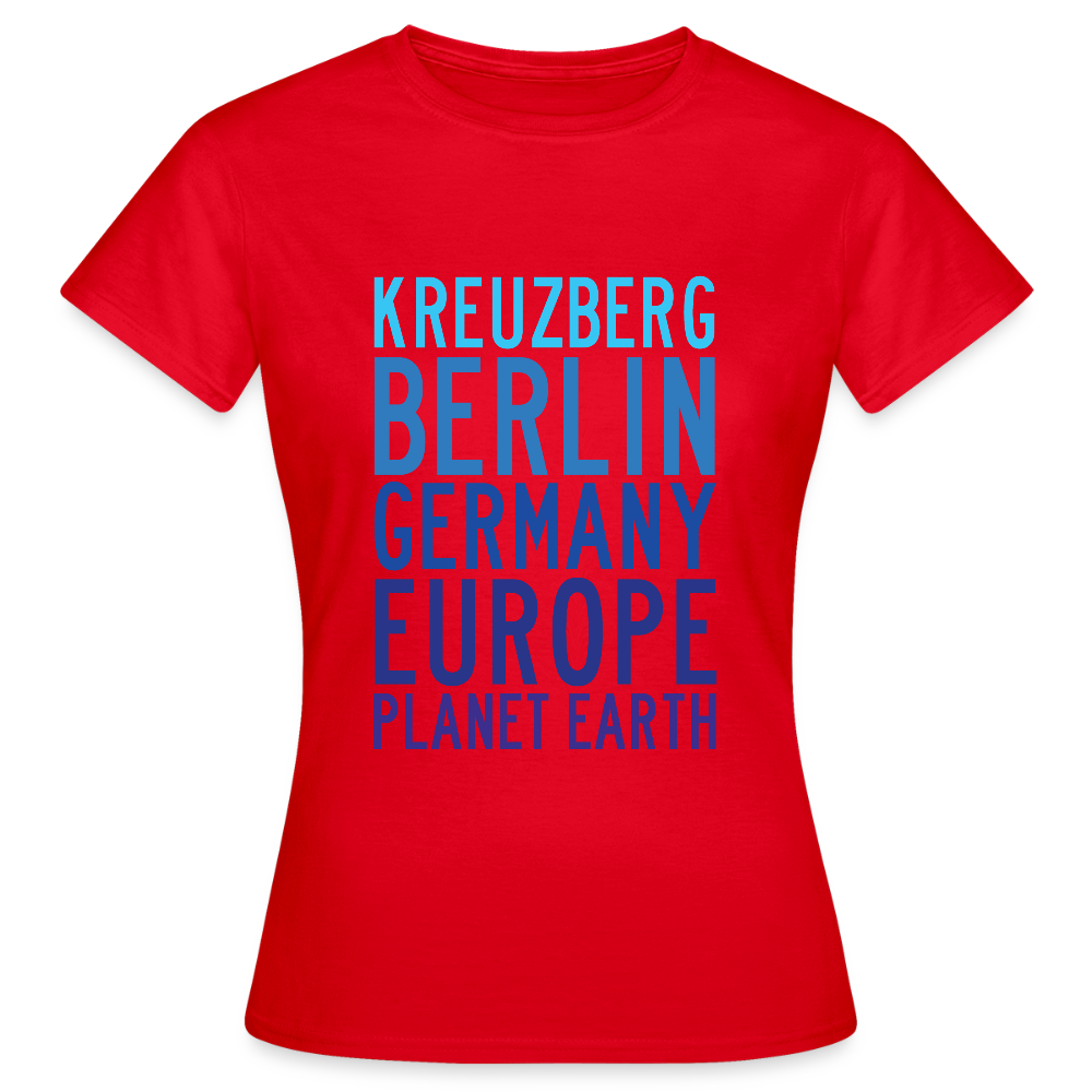 Kreuzberg - Planet Earth - Frauen Premium T-Shirt - Rot