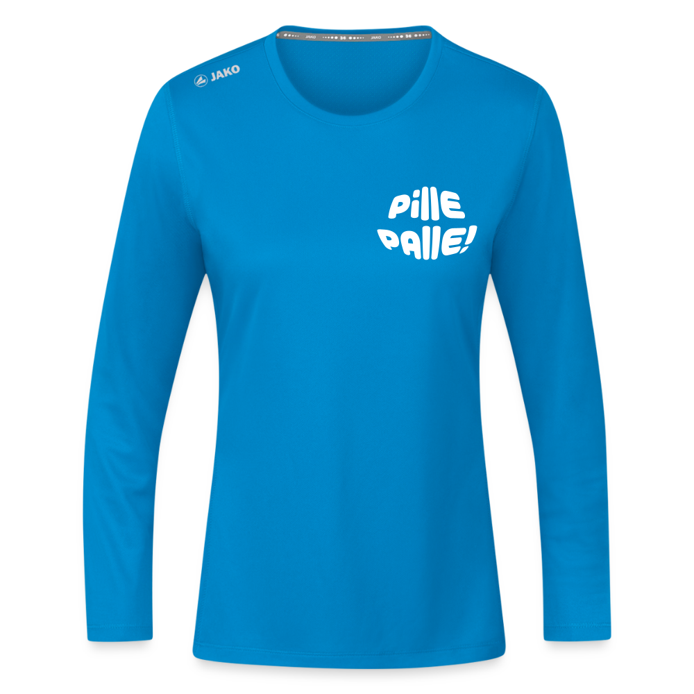 Pille Palle - Frauen Sport Langarmshirt - Saphirblau