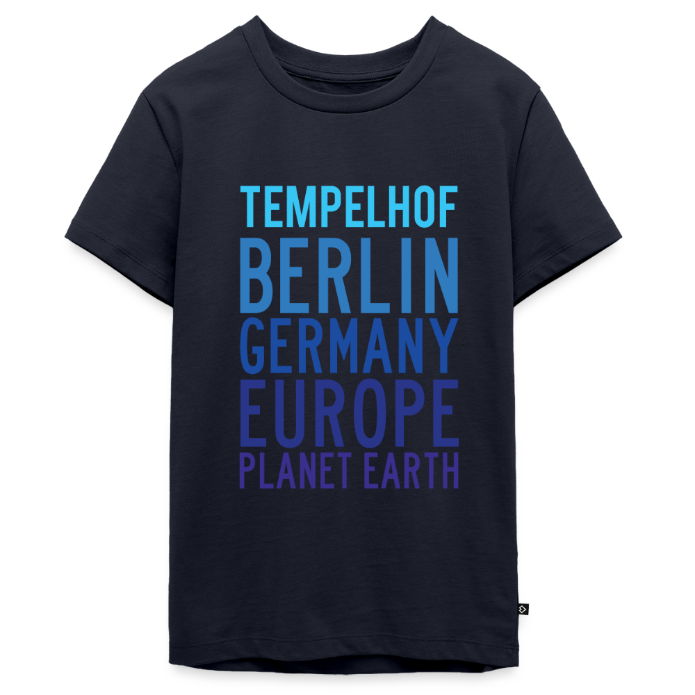 Tempelhof Planet Earth - Teenager Premium T-Shirt - Navy