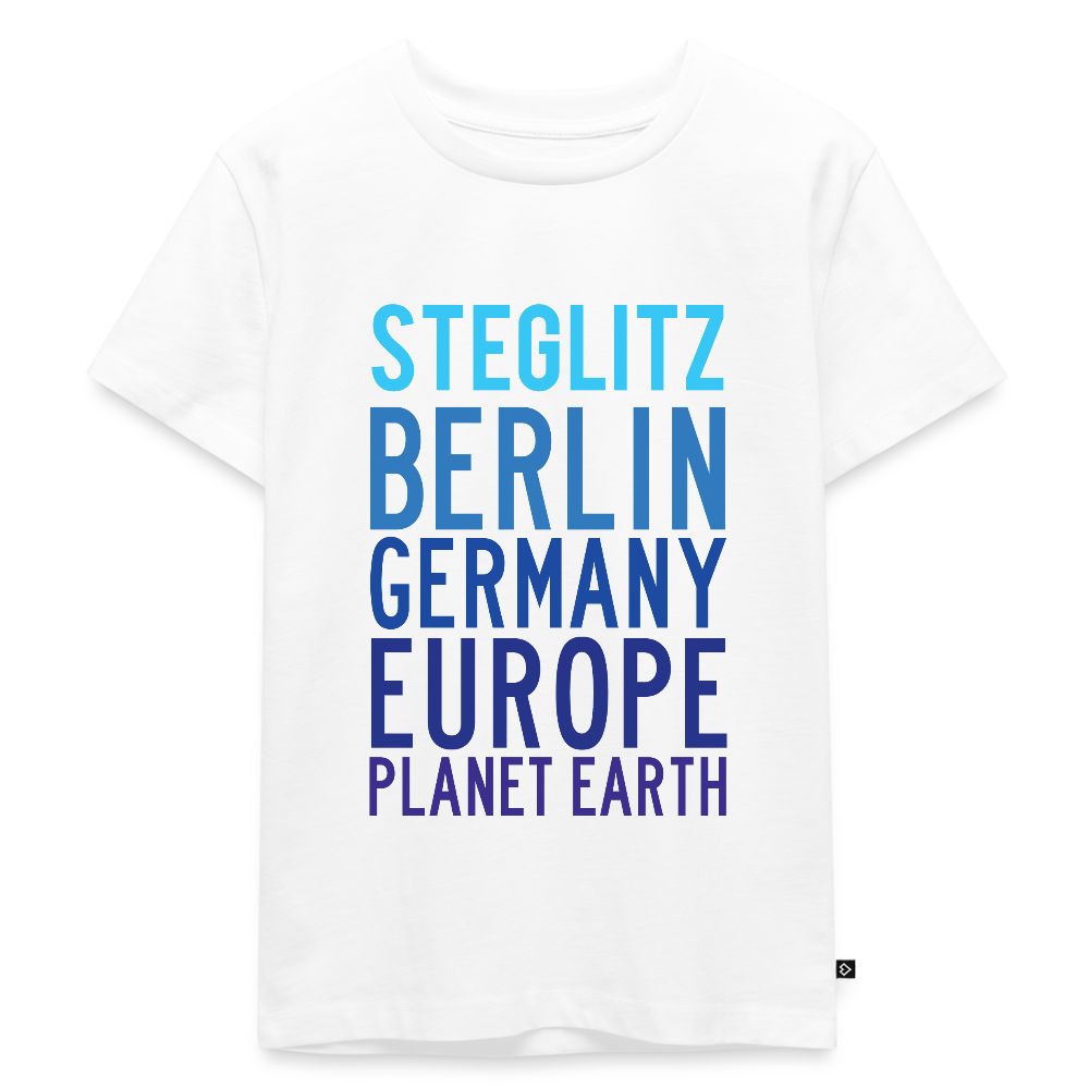 Steglitz Planet Earth - Kinder Premium T-Shirt - Weiß