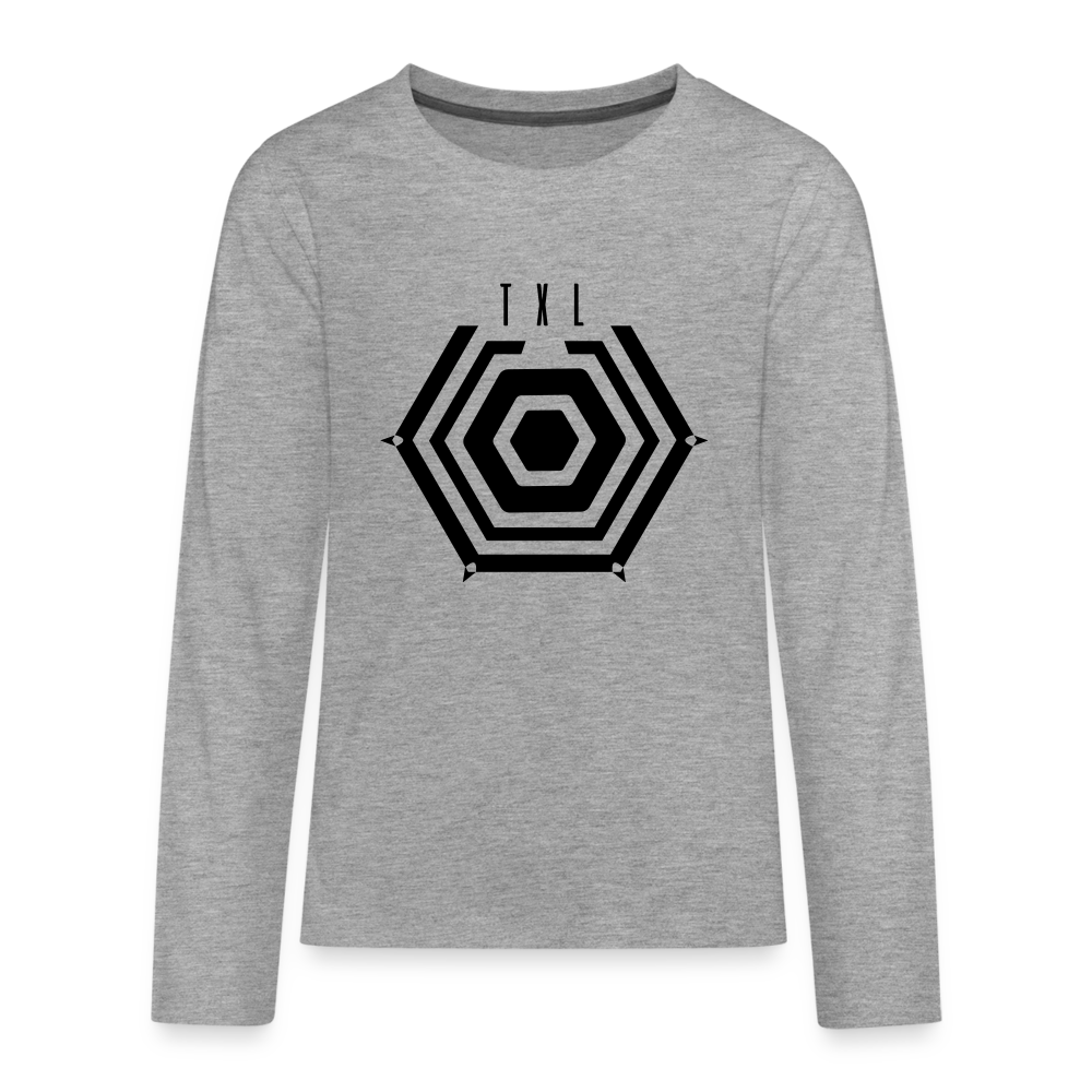 Langarmshirt mit dem Motiv Tegel TXL Umrisse.