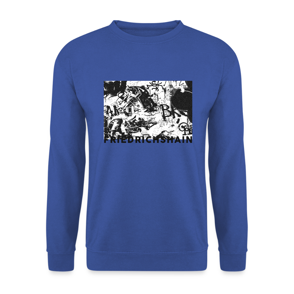 Friedrichshain Graffiti - Unisex Pullover - Royalblau