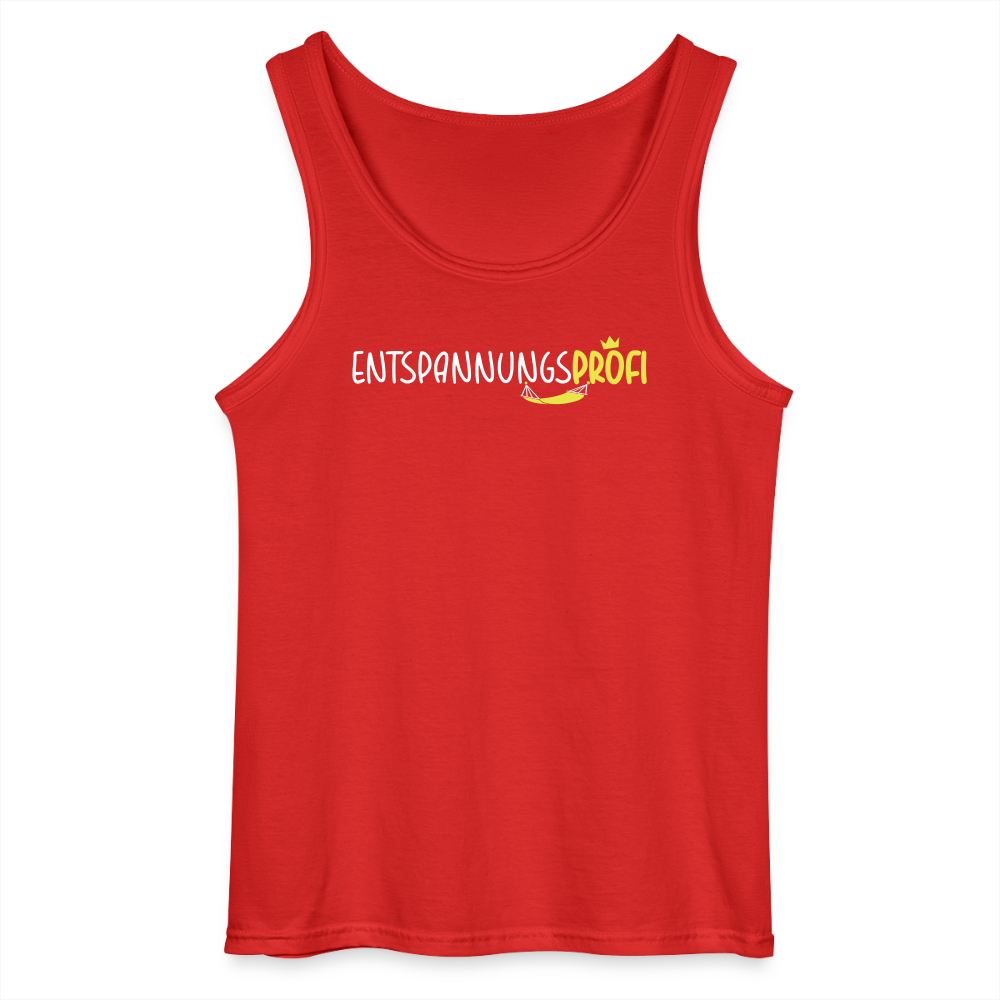 Entspannungsprofi - Männer Tank Top - Rot