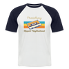 PrenzlBerg  Hippest Neighborhood - Männer Baseball T-Shirt - Weiß/Navy