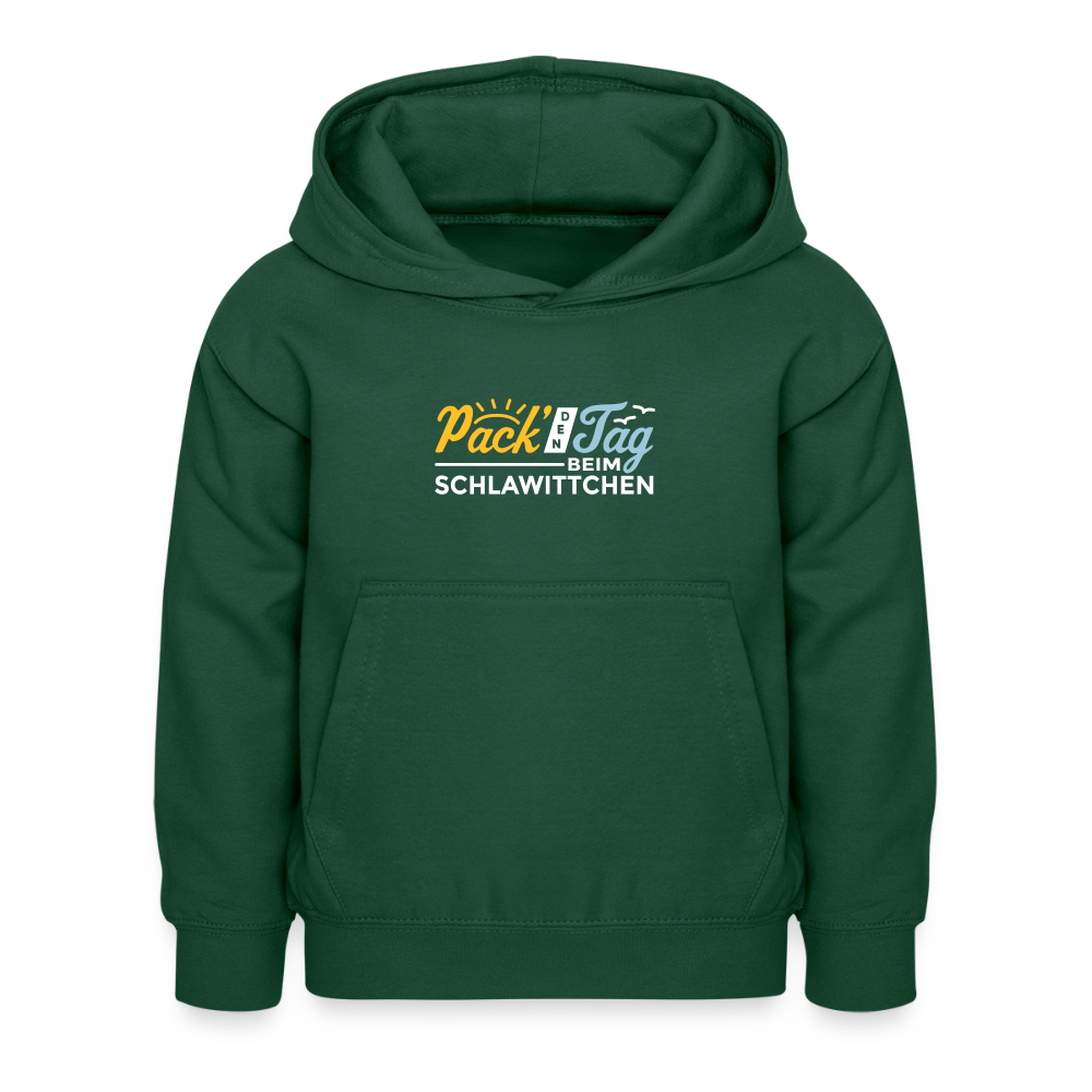 Pack' den Tag beim Schlawittchen - Kinder Hoodie - Flaschengrün