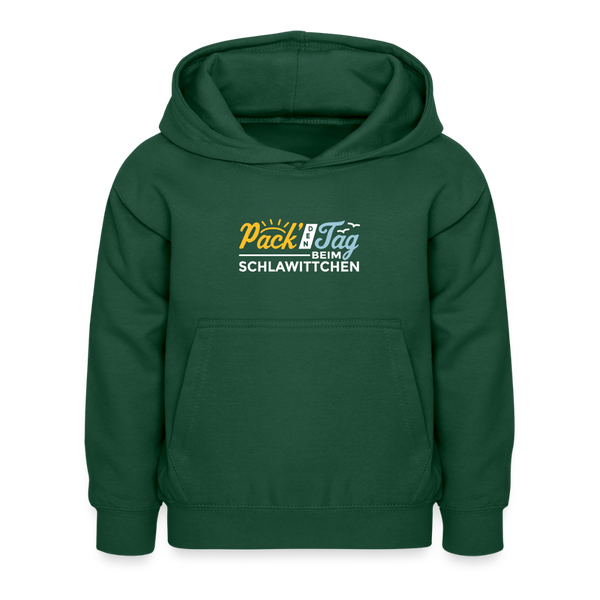 Pack' den Tag beim Schlawittchen - Kinder Hoodie - Flaschengrün