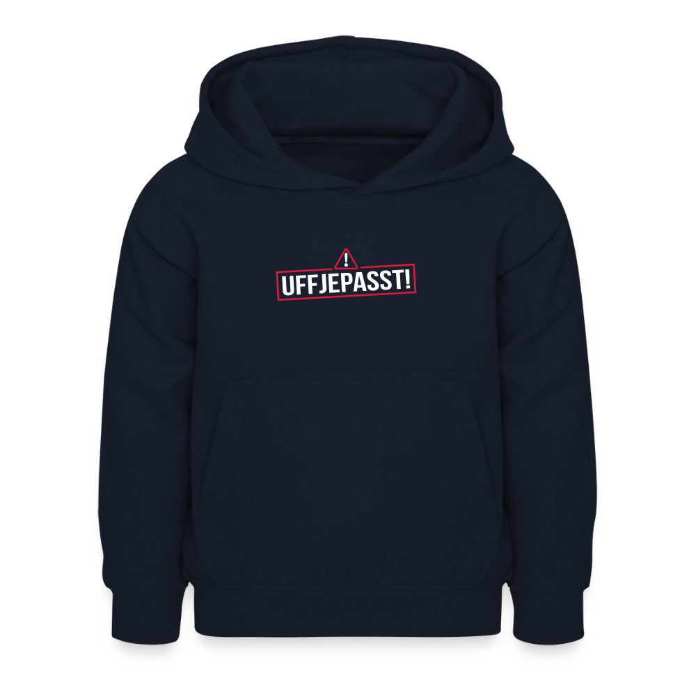 Uffjepasst! - Kinder Hoodie - Navy