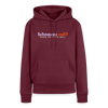 Schnauze voll? Dann halt sie mal! - Frauen Premium Hoodie - Burgunderrot