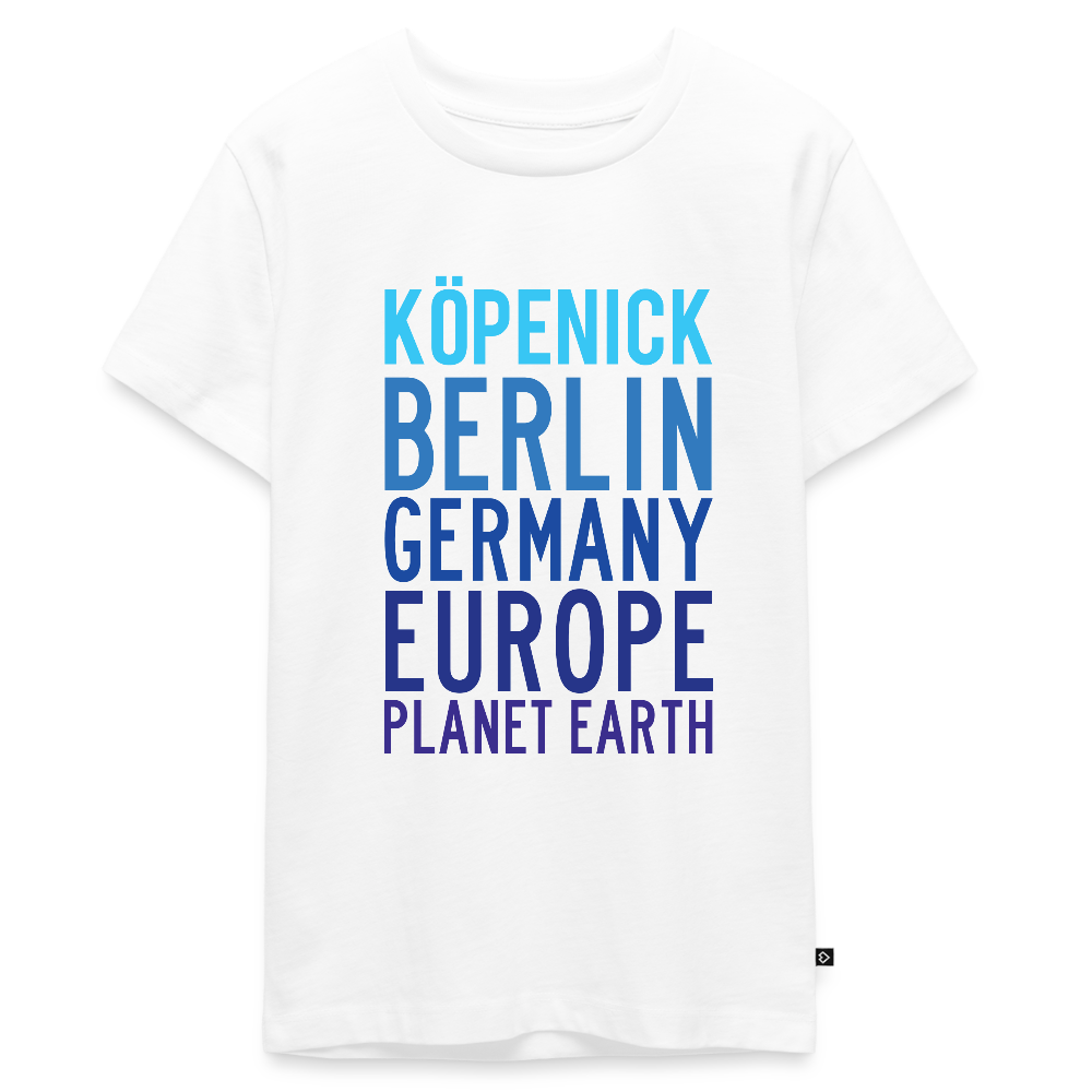 Köpenick Planet Earth - Teenager Premium T-Shirt - Weiß