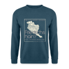 Friesland oder Friedrichshain - Unisex Pullover - Indigoblau