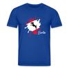 Berlin Klecks Hund - Unisex Bio T-Shirt - Dunkelblau