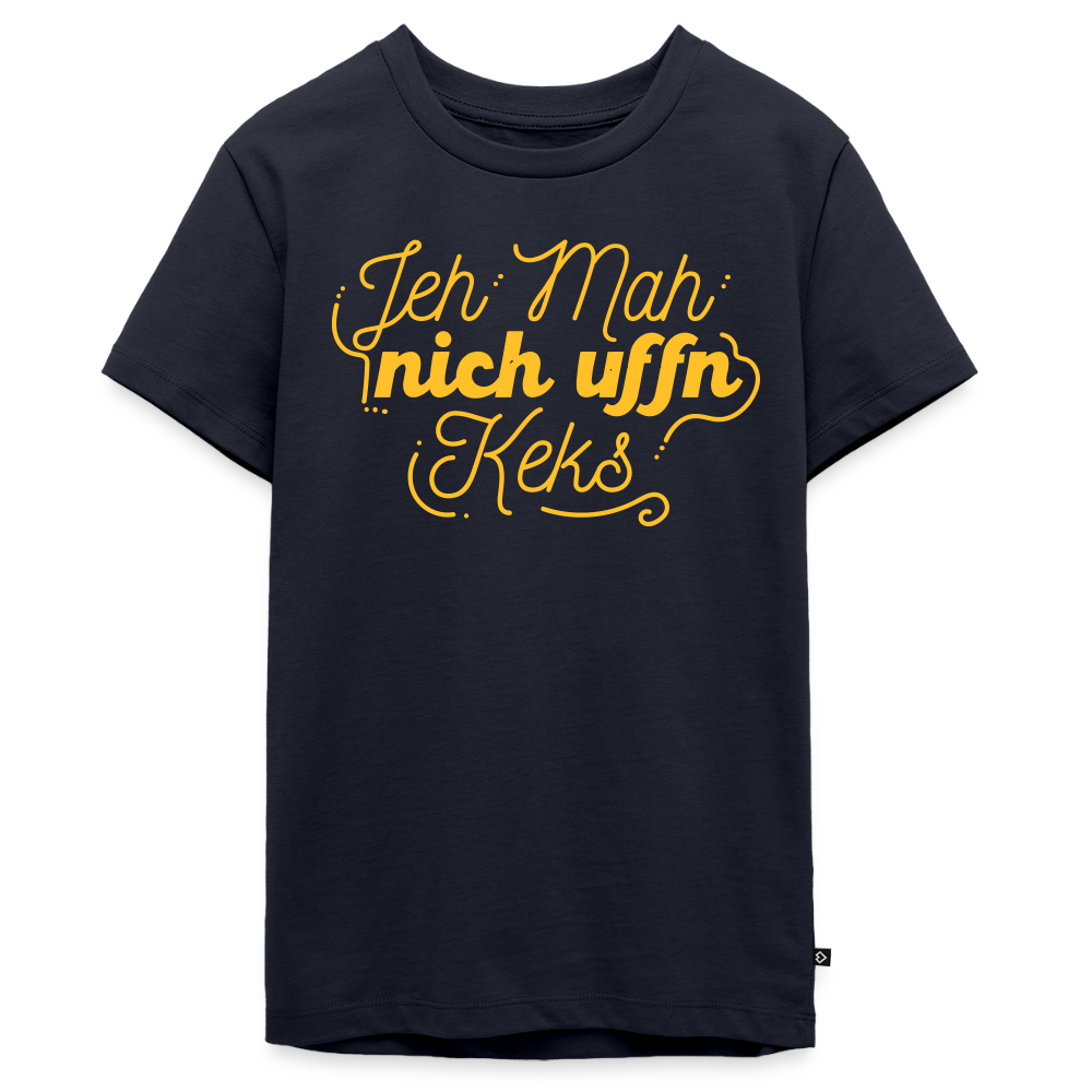 Jeh mah nich uffn Keks gelb - Teenager Premium T-Shirt - Navy