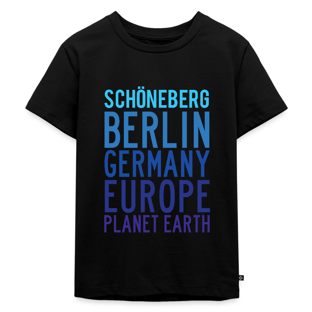 Schöneberg Planet Earth - Kinder Premium T-Shirt - Schwarz