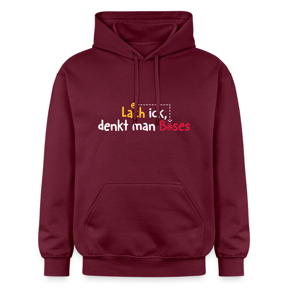 Lach ick, denkt man Böses - Hoodie - Maroon