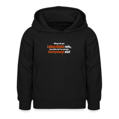 Würgt dir das Leben Chilis rein, lass dich auf 'ne scharfe Currywurst ein! - Kinder Hoodie