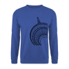 Der Turm von unten - schwarz - Unisex Pullover - Royalblau