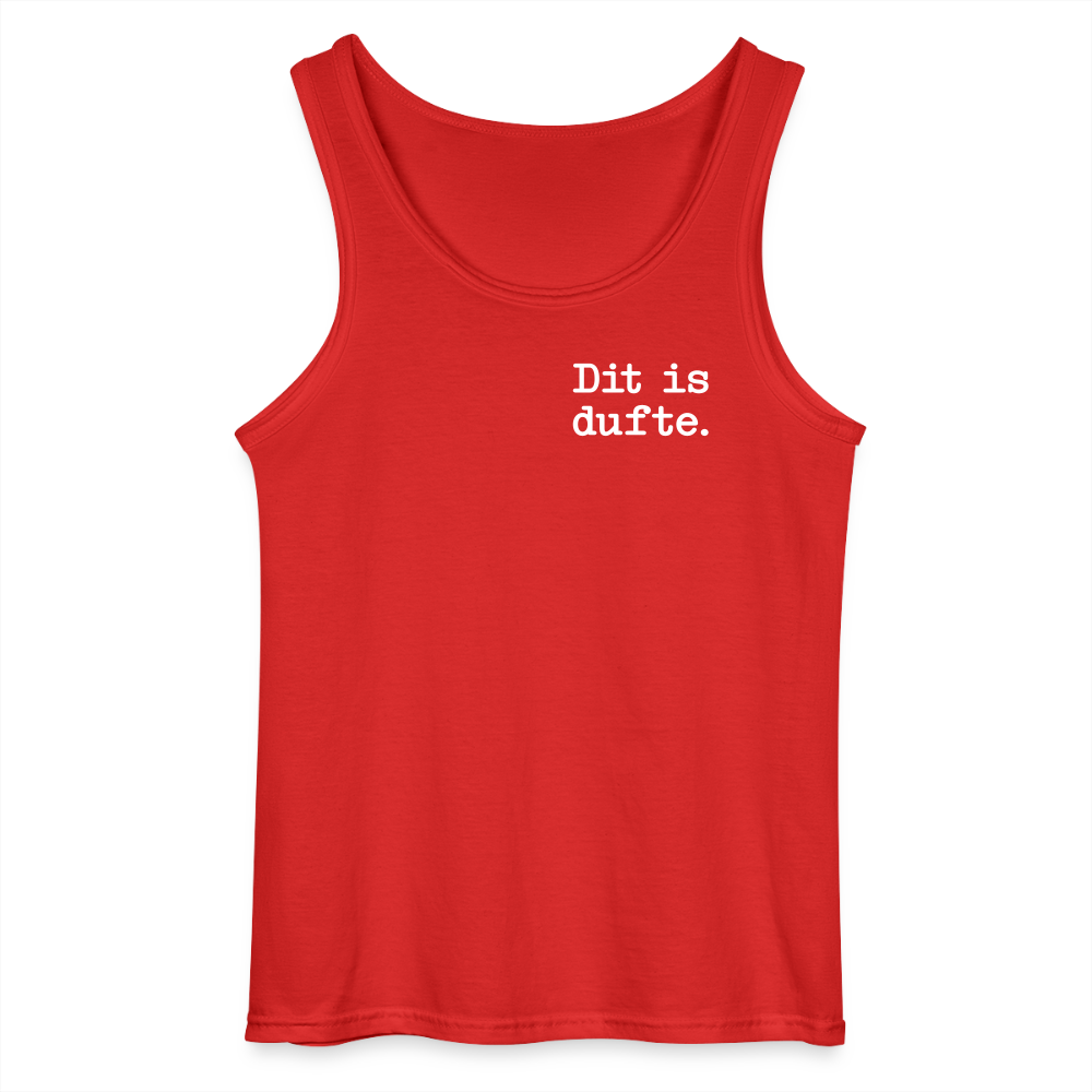 Dit is dufte - Männer Tank Top - Rot