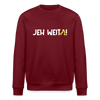 Jeh Weita! - Unisex Bio Sweatshirt - Burgunderrot