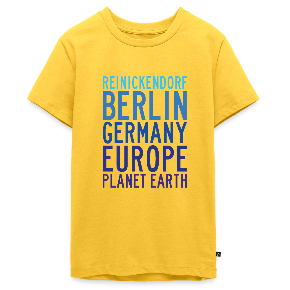 Reinickendorf Planet Earth - Teenager Premium T-Shirt - Gelb