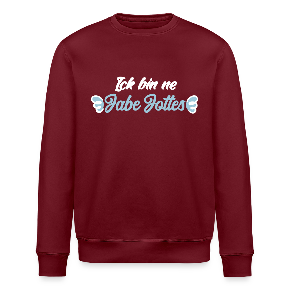 Jabe Jottes - Unisex Bio Sweatshirt - Burgunderrot