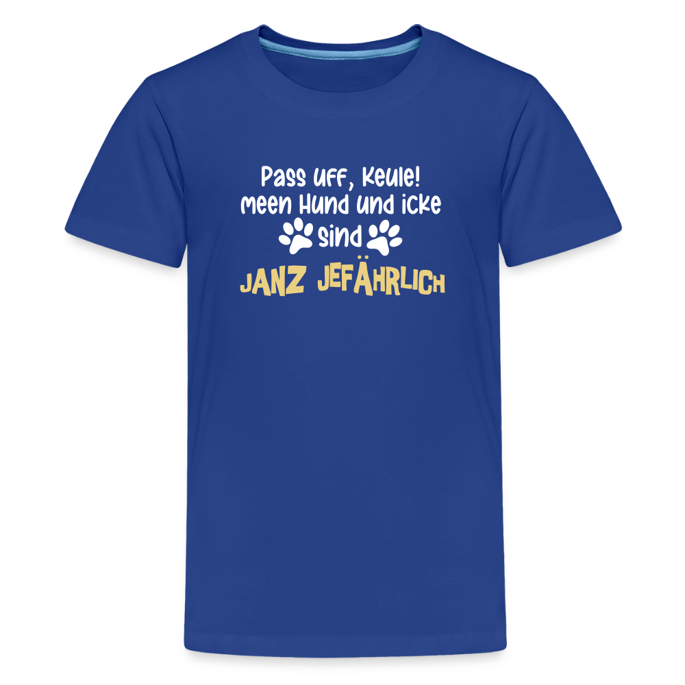 Janz Jefährlich - Teenager Premium T-Shirt - Königsblau