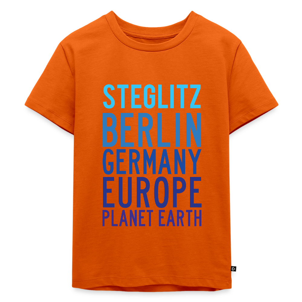 Steglitz Planet Earth - Kinder Premium T-Shirt - Orange