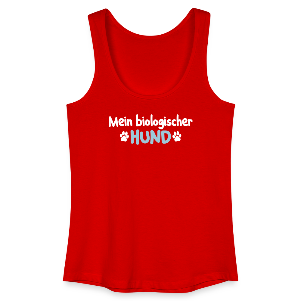 Mein biologischer Hund. - Frauen Bio Tank Top - Rot