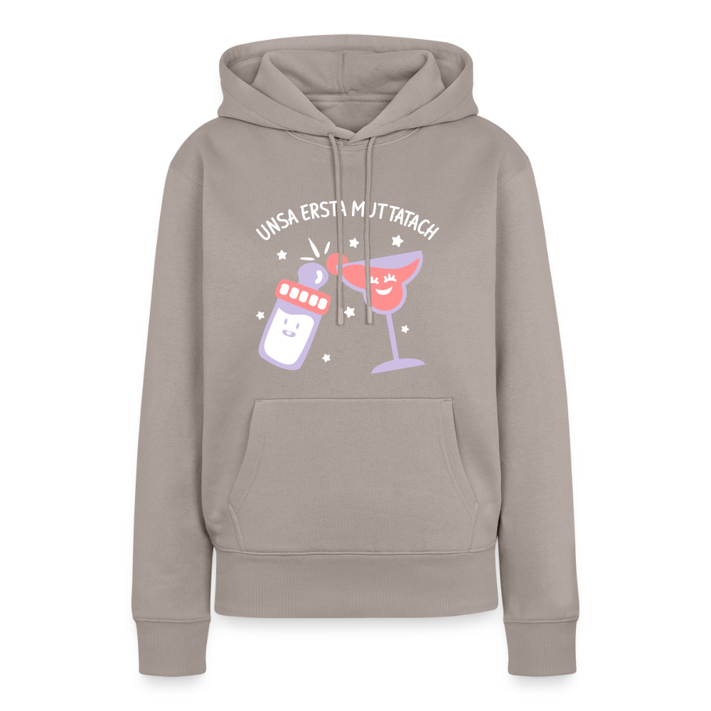 unsa ersta Muttatach - Frauen Premium Hoodie - Taupe