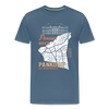 Panama oder Pankow - Männer Premium T-Shirt - Blaugrau