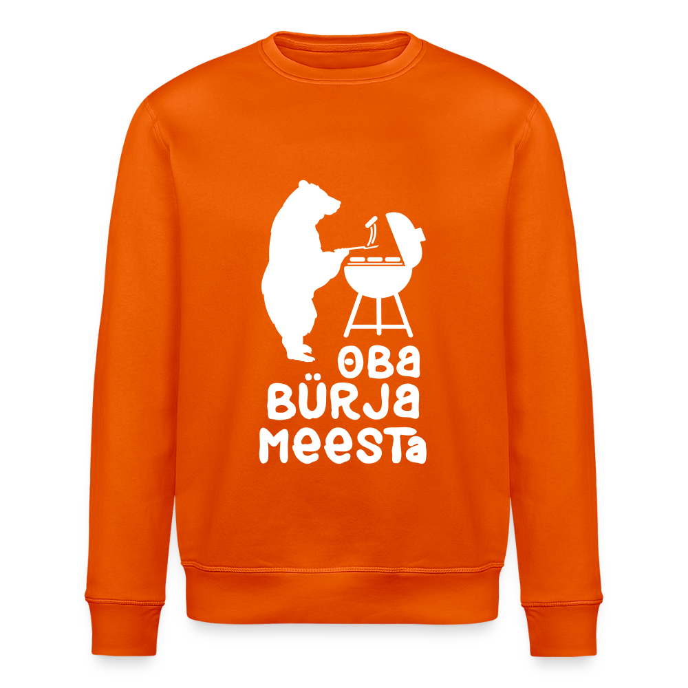 Bürjameesta - Unisex Bio Sweatshirt - Tieforange