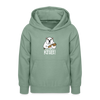 Pass ma uff Keule - Teenager Hoodie - Graugrün